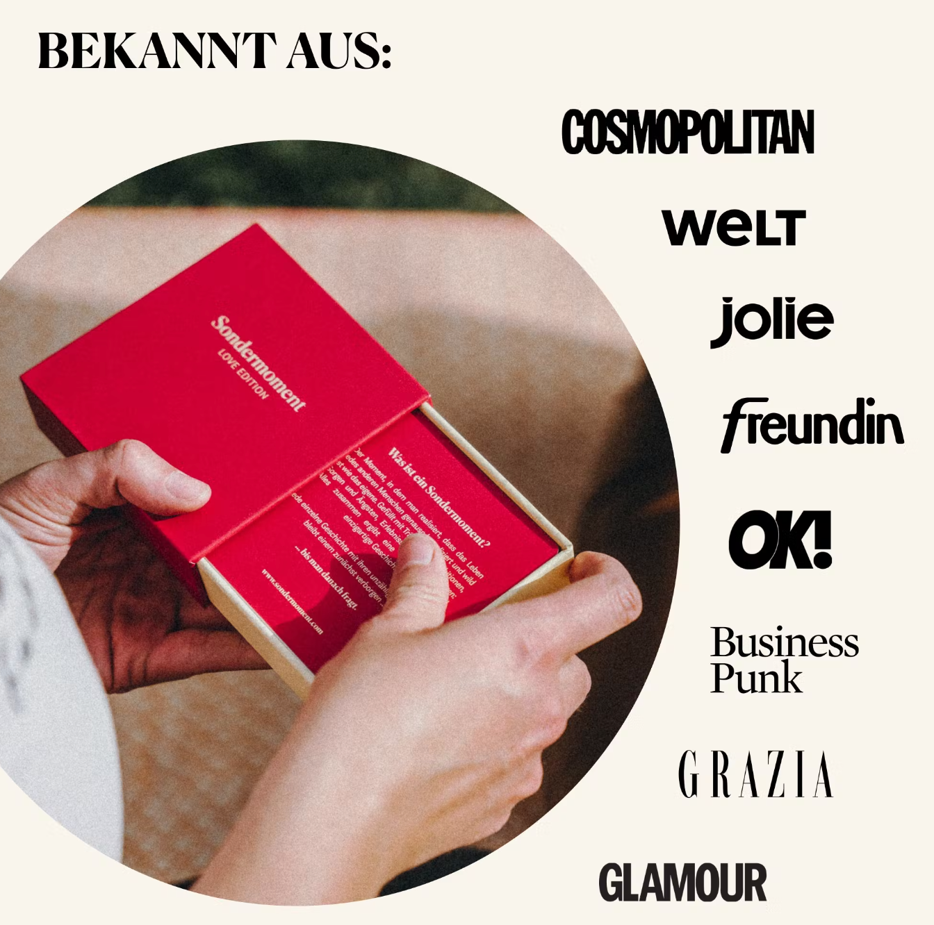 Fragespiel "Sondermoment" Love Edition