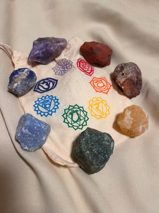 Chakra Steine - Set (Rohsteine)